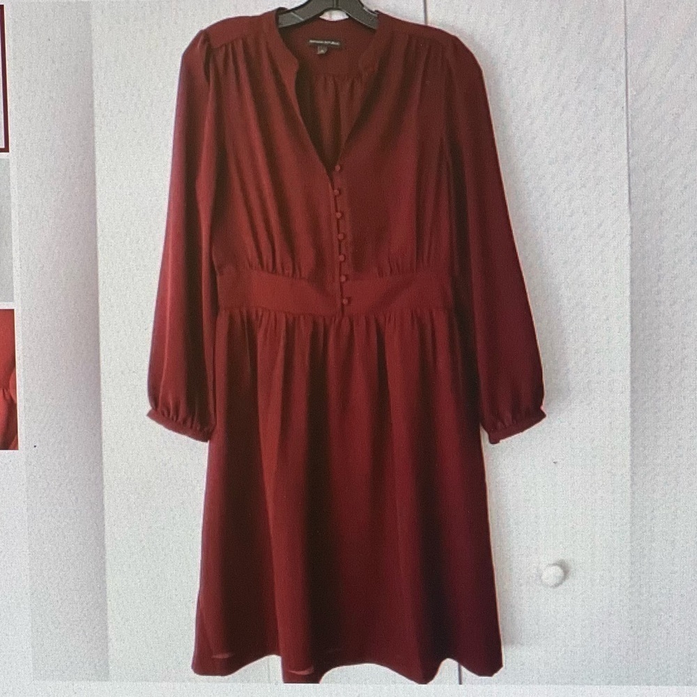 Banana Republic Burgundy Dress - perfect for both casual & dressy size 16/T